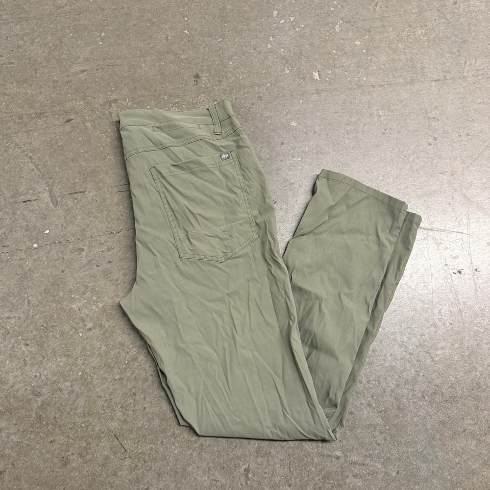 Eddie Bauer Mens Slim Fit Guide Pants Sage Green 34x32 Hiking Outdoor Tech 2216